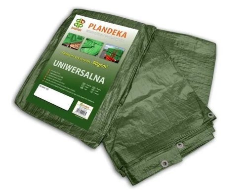 Zaščitna ponjava 10x15 m, zelena, polietilen z UV zaščito, 100% vodoodporna
