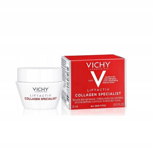 Vichy Liftactiv Collagen Specialist Krema za obraz, 15ml - Intenzivna nega za zrelo kožo