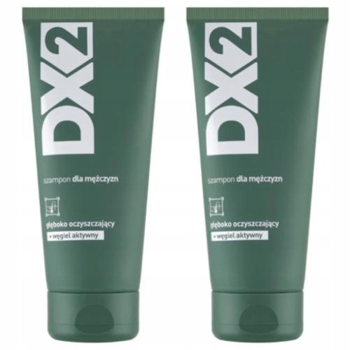 Dvojni paket moški šampon DX2 s aktivnim ogljem za globinsko čiščenje