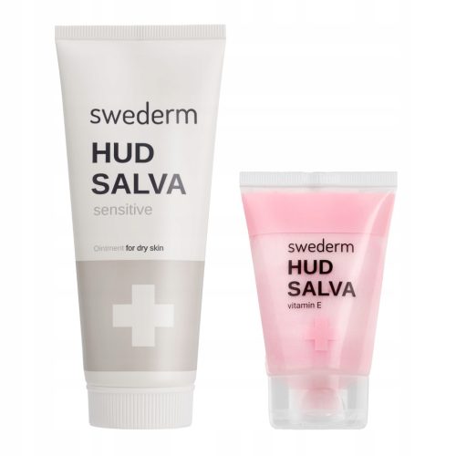 Zestav Swederm Hudsalva Sensitive 100 ml & Hudsalva Vitamin E 50 ml za občutljivo kožo