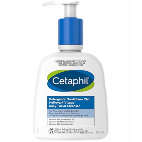 Gel za čiščenje obraza Cetaphil Daily za vsakodnevno uporabo, 237 ml