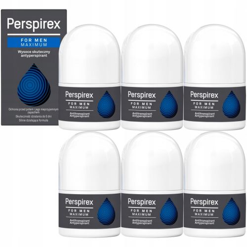 Perspirex Men Maximum Roll-on – Dolgotrajna zaščita pred potenjem, 20ml