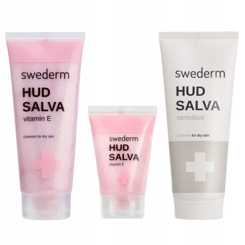 Komplet Swederm Hudsalva: Vitamin E (150ml) in Sensitive (100ml) za suho kožo