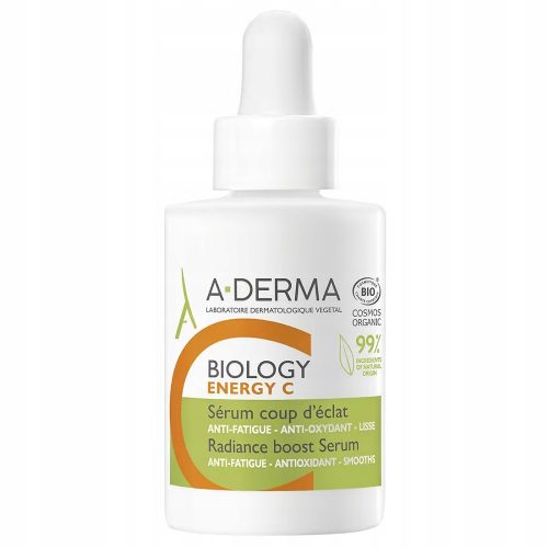 A-Derma Biology Energijski Serum za Obraz z 20% Vitamina C, 30ml