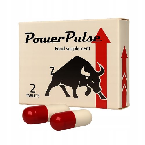 Naravni prehranski dodatek PowerPulse za močnejšo erekcijo - 2 kapsuli