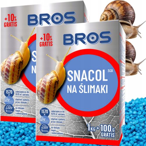 2x BROS Snacol 5GB - Učinkovit pripravek proti polžem, 6 kg