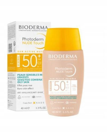 Bioderma Photoderm Nude Touch Mineral SPF 50+ – Svetli Odtenek, 40 ml