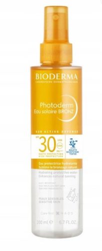 Bioderma Photoderm Eau Solaire BRONZ SPF 30 - Dvofazna zaščitna voda, 200 ml