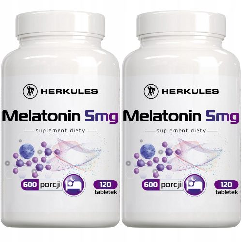 Melatonin 5mg Herkules, 120 tablet - Izboljšajte svoj spanec in regeneracijo
