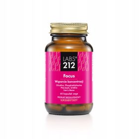   Focus: Naravni Prehranski Dodatek za Podporo Koncentracije in Kognitivnih Funkcij - 60 Veganskih Kapsul