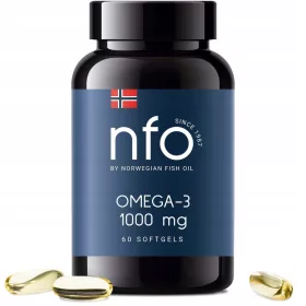   NFO Omega-3 1000 mg: Visoko koncentrirane kapsule ribjega olja (60 kapsul)
