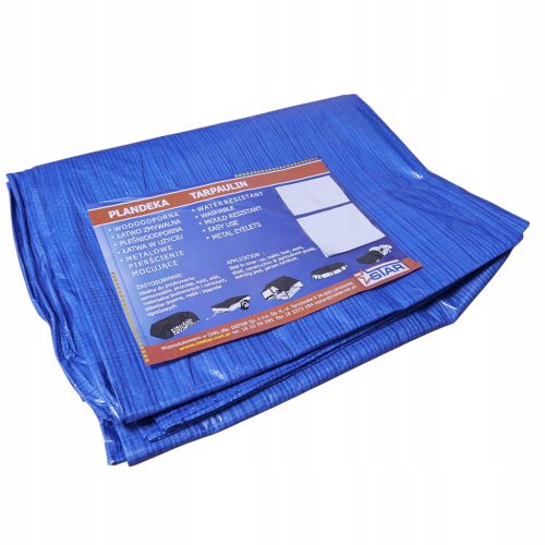 Modra ponjava 6x10 m, 50g/m2, lahka in odporna