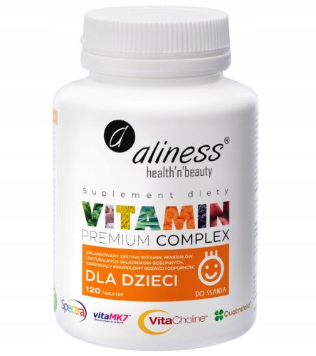 Premium Vitamin Complex za otroke - Vitamini in minerali v žvečljivih tabletah (120 kos)