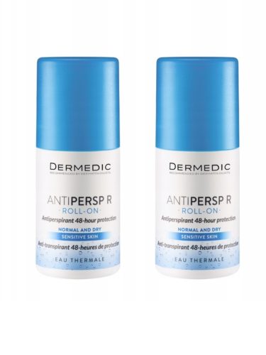 DERMEDIC Antiperspirant Roll-On 60ml, Neodišen, hipoalergen - Dvojni paket