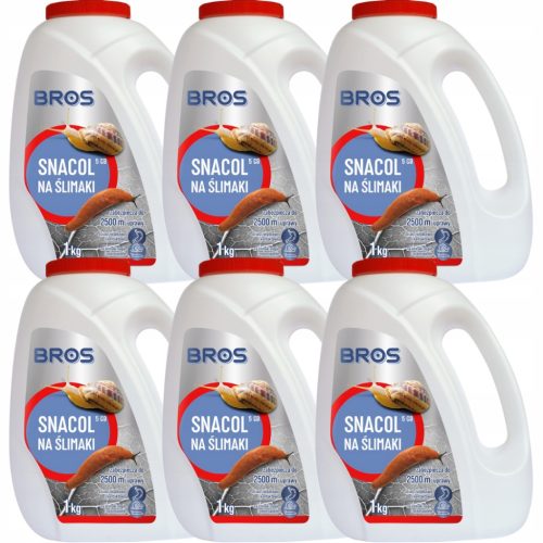 Zaščitni pripravek SNACOL 5GB za učinkovito odstranjevanje polžev - paket 6 kosov