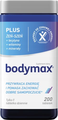 Bodymax Plus: Dnevna doza vitalnosti in energije za aktivne ljudi, 200 tablet