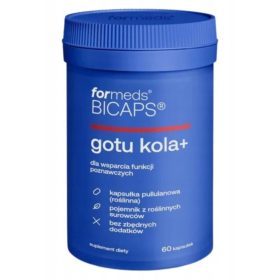   ForMeds BICAPS Gotu Kola+ Prehransko dopolnilo – 60 kapsul za kognitivno in srčno zdravje