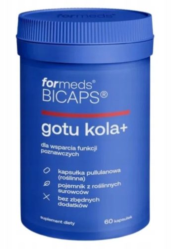 ForMeds BICAPS Gotu Kola+ Prehransko dopolnilo – 60 kapsul za kognitivno in srčno zdravje