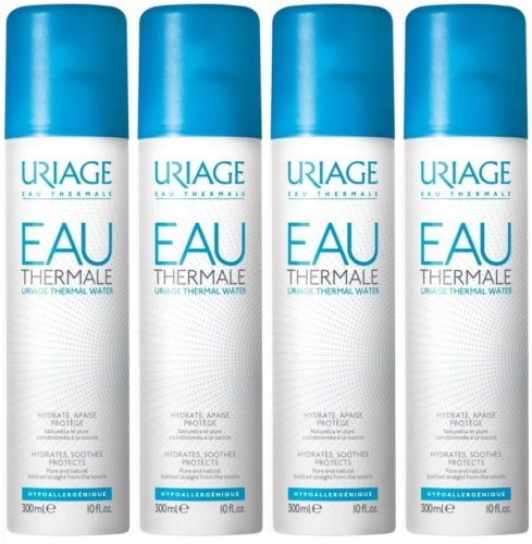 4x Uriage Termalna Voda Micelarna 300ml - Naravna in Čista Termalna Voda za Vse Tipe Kože