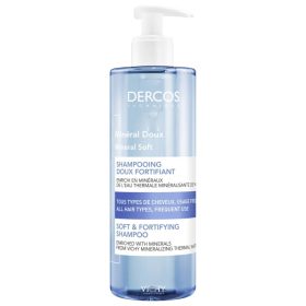   Vichy Dercos Technique Mineral Soft Šampon - Ojačevalni šampon za lase, 400ml