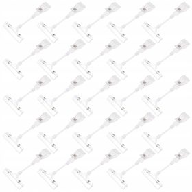 25 KOSOV PROZORNIH DVOJNIH SPONK ZA ETIKETE V TRGOVINAH