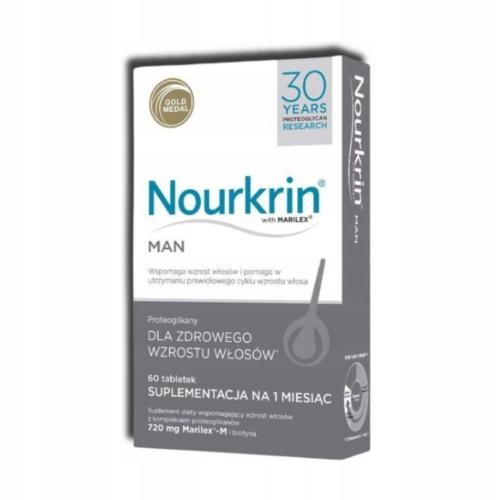 Nourkrin Man - Prehransko dopolnilo za moške za rast las