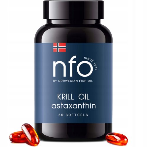 NFO Krilovo Olje z Astaksantinom – 60 Kapsul za Izjemno Zdravje