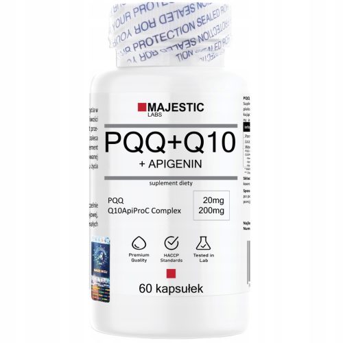 PQQ (20 mg) + Q10ApiProC kompleks (200 mg) – 60 kapsul – Majestic Labs