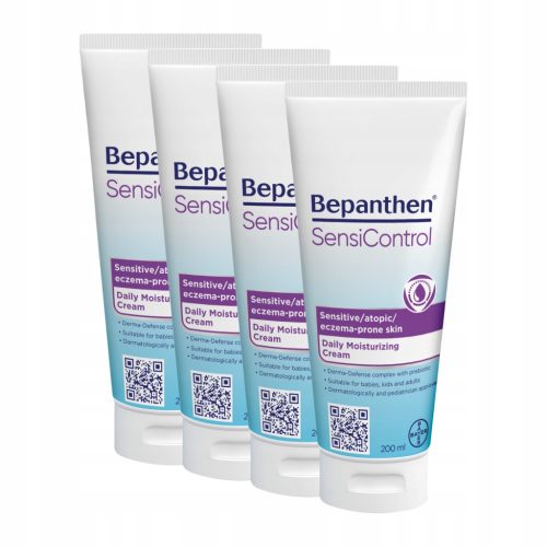 Bepanthen SensiControl – Dnevna nega in zaščita občutljive kože, 4x200ml paket
