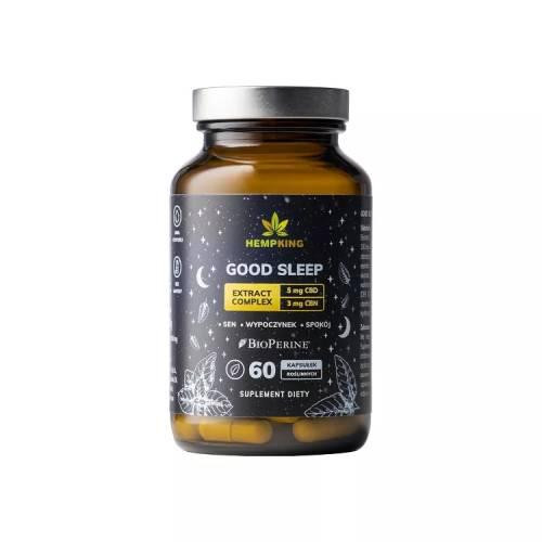 Hempking Good Sleep Extract Complex - Izvleček za boljši spanec, 60 kapsul