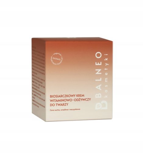 Vitaminsko-hranilna krema za občutljivo, suho in kapilarno kožo - Balneokozmetika, 50 ml