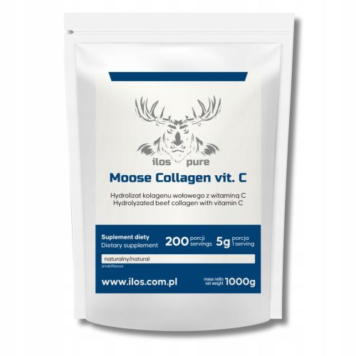 Kolagen goveji tip I in III z vitaminom C - naravni okus, 1000 g