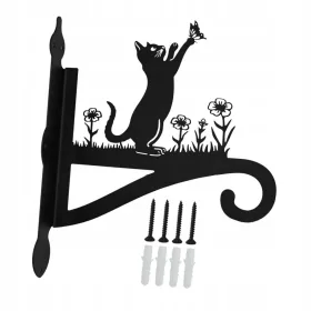    Stenski obešalnik za rastline Dekorativni metulj in kavelj za rastline mačke