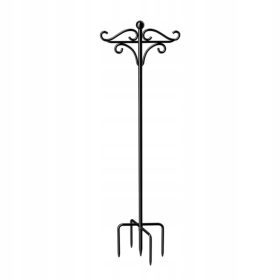    Vrtni kavlji Shepherd, težka železna dekoracija z dvojno višino 117 cm