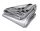 Močna srebrna zaščitna ponjava 8x10m, 120g/m² z aluminijastimi obročki