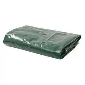 Mocna brezentowa plandeka z pokryciem PVC, zielona, 2x3 m