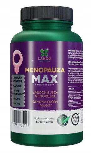 MENOPAUZA MAX – Naravna podpora med menopavzo in premenopavzo