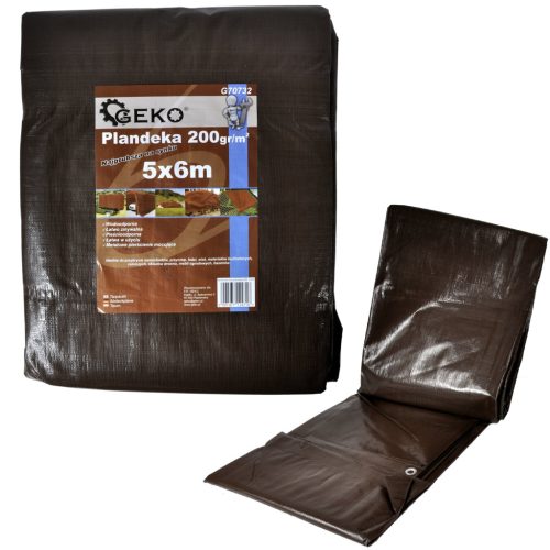 Ekstra Debelo Prekrivno Platno - Rjave Barve 15x16m - Odlično za Zunanjo in Notranjo Uporabo