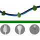  Stenske samolepilne sponke za zelene rastline in kable, 100 kosov