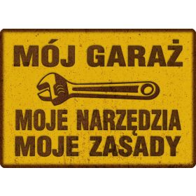 MOJA GARAŽNA ZNAMKA - 20X28 CM