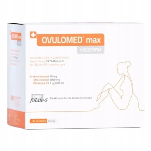 Ovulomed Max - Prehransko dopolnilo za uravnavanje menstrualnega cikla, 30 vrečk