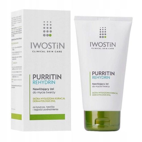 Vlažilni gel za čiščenje obraza Iwostin Purritin Rehydrin