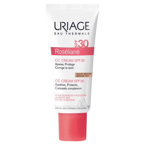 Uriage Roseliane CC Krema za Občutljivo Kožo s SPF 30, Univerzalni Odtenek, 40 ml