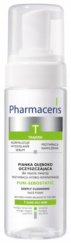Pharmaceris T Puri Sebostatic - Penasta čistilna pena za obraz, 150ml