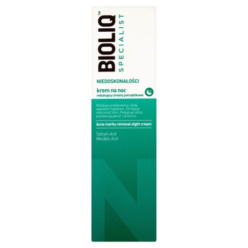 BIOLIQ SPECIALIST Nočna krema za zmanjšanje aknastih sprememb, 30 ml