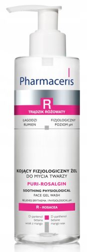 Gel za čiščenje občutljive kože Pharmaceris, visoka toleranca, 190 ml