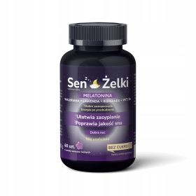  Naravne Žele za Izboljšan Spanec s Melatoninom in Zelišči - 60 Kosov