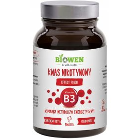   Biowen Niacin (Vitamin B3) v prahu - 120g za podporo energije in zdravja kože