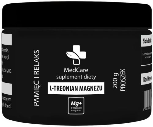 Magnezijev L-treonat v prahu MedCare - 200g, Brez dodatkov, Visoka absorpcija