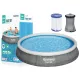Bestway 57376-M – ekspanzijski bazen Fast Set 396 × 84 cm s filtrirno črpalko 7340 l
